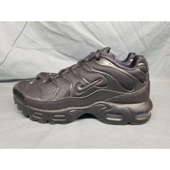 Nike Air Max Plus (PS) Sneakers Mesh Triple Black Size 12c BRAND NEW IN BOX! - Picture 4 of 7
